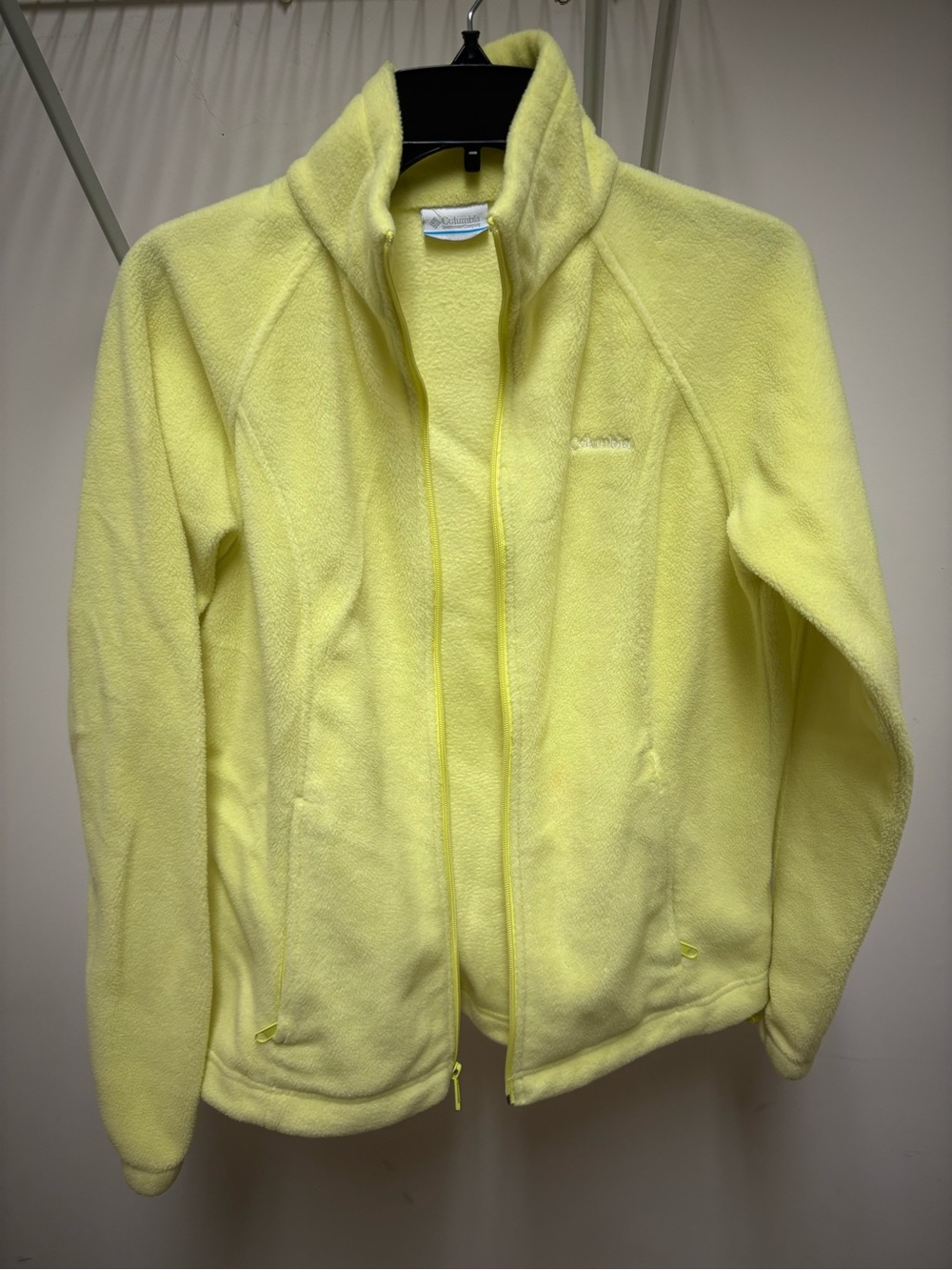 Columbia Women's Light Yellow Teddy Fleece Jacket